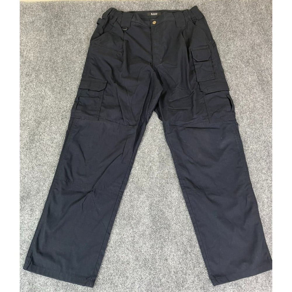 5.11 Tactical Ser.Men's Cargo Pants Black Straight Leg PolyesterCottonSize 36/32